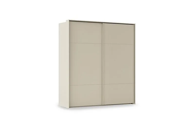 Haven 210cm 2 Door Slider Wardrobe with Décor Doors