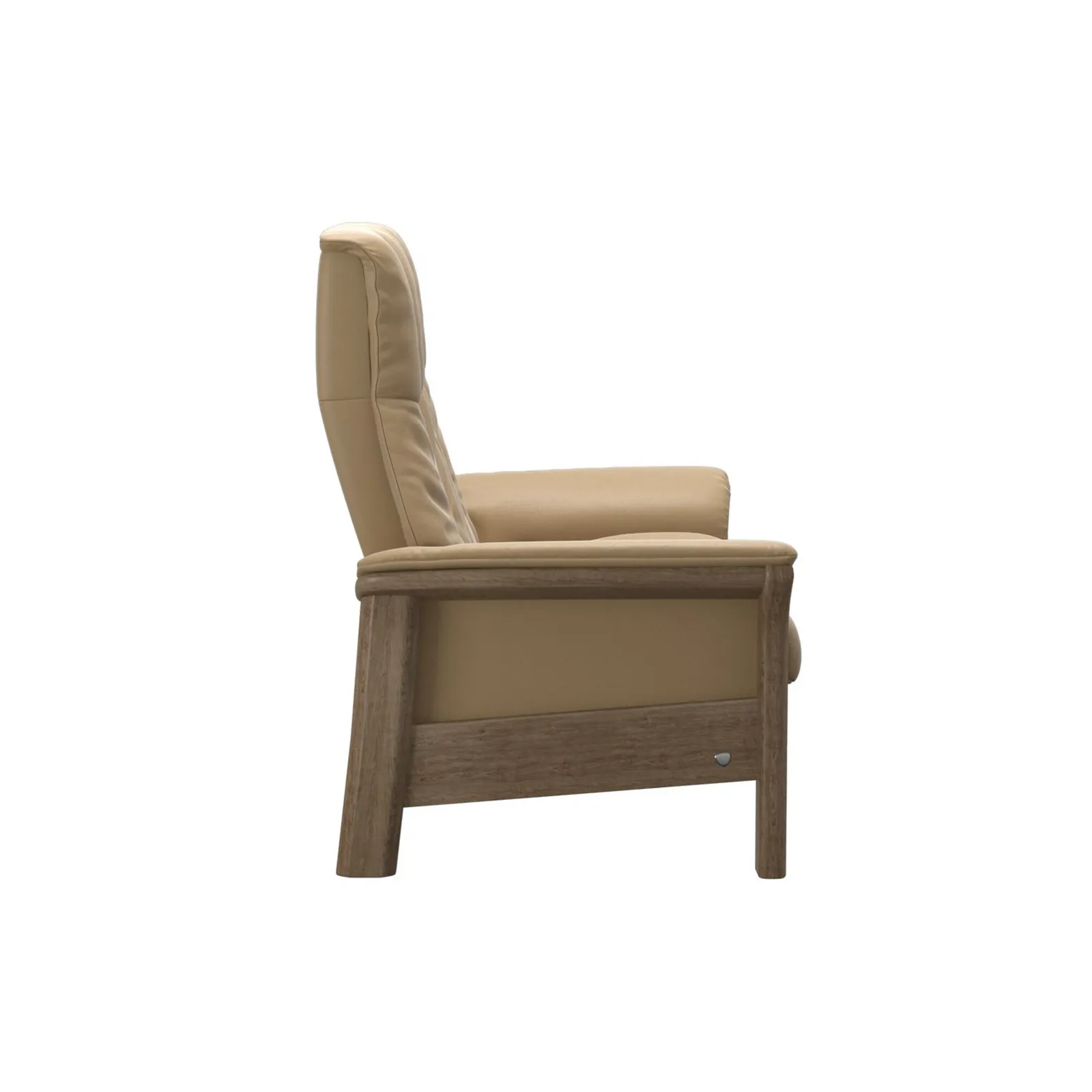 Stressless Windsor 2 Seater Recliner Sofa, Neutral Leather | Barker & Stonehouse 3