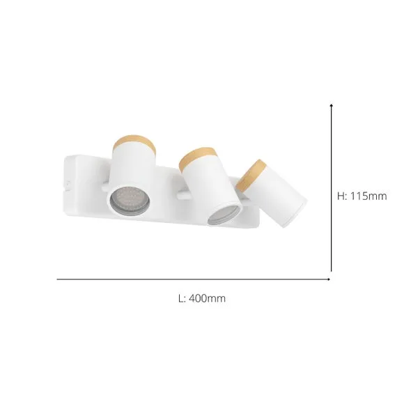 EGLO Consuma 3 Light Bathroom Spotlight 4