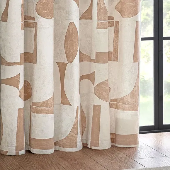 Carro Unlined Clay Eyelet Curtains 5