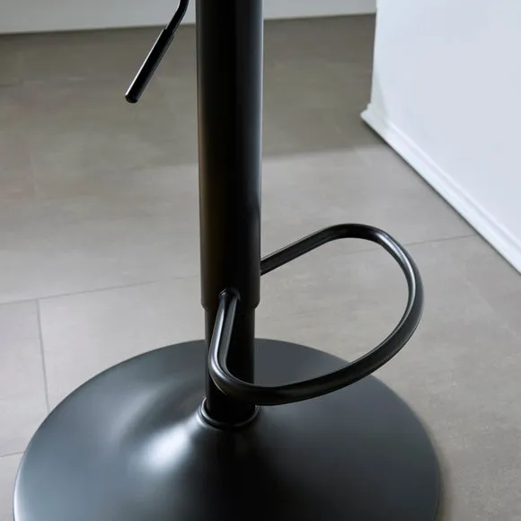 Jango Height Adjustable Bar Stool, Faux Leather 4