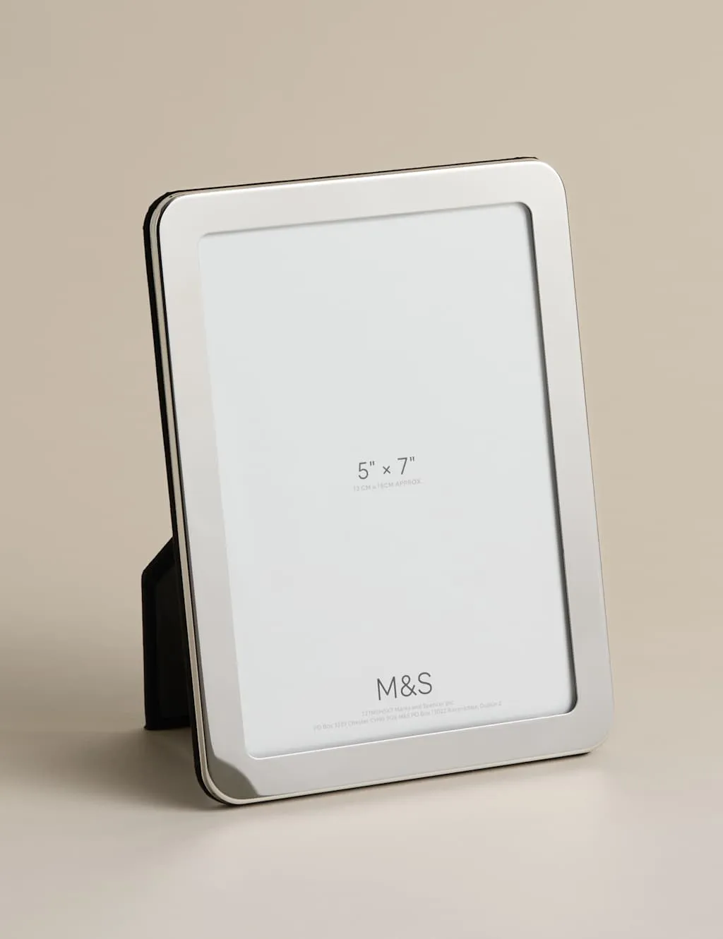 M&S Thick Rounded Photo Frame 5x7 inch Silver