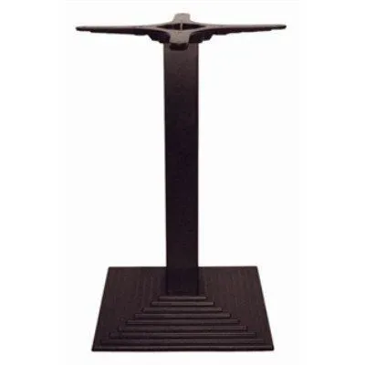 netfurniture Tali Square Table Base - Black Cast Iron