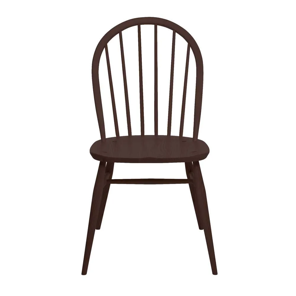 Ercol Windsor Chair Dark Wood Oak 3