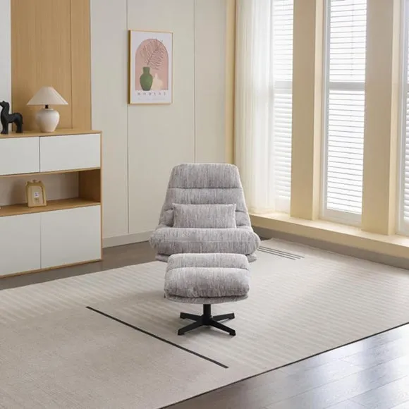 Turner Swivel Chair and Footstool 2