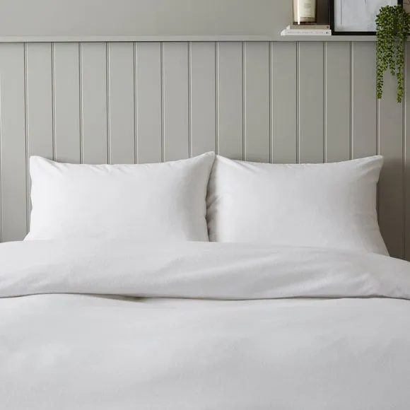 Soft & Cosy 100% Brushed Cotton Kingsize Standard Pillowcase Pair