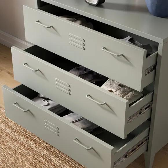 Helga Metal 3 Drawer Chest 4