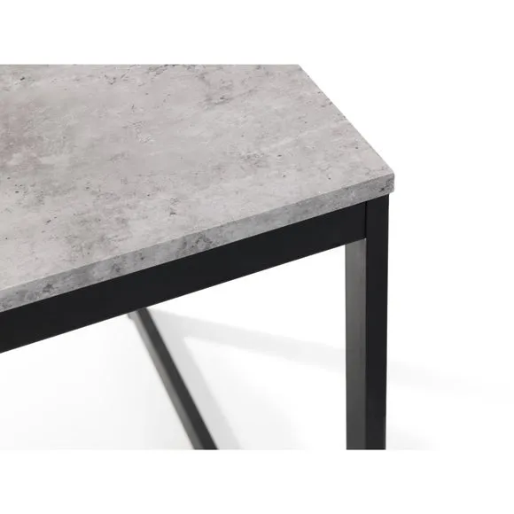 Staten 4 Seater Dining Table, Concrete 5