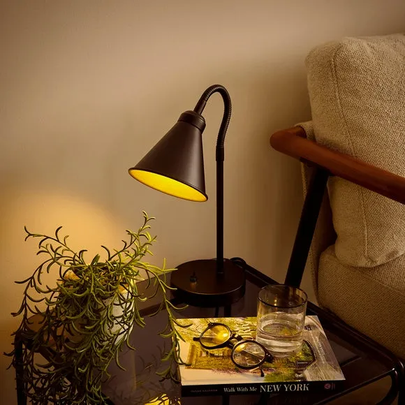 Newton Industrial Goose Neck Adjustable Table Lamp 2