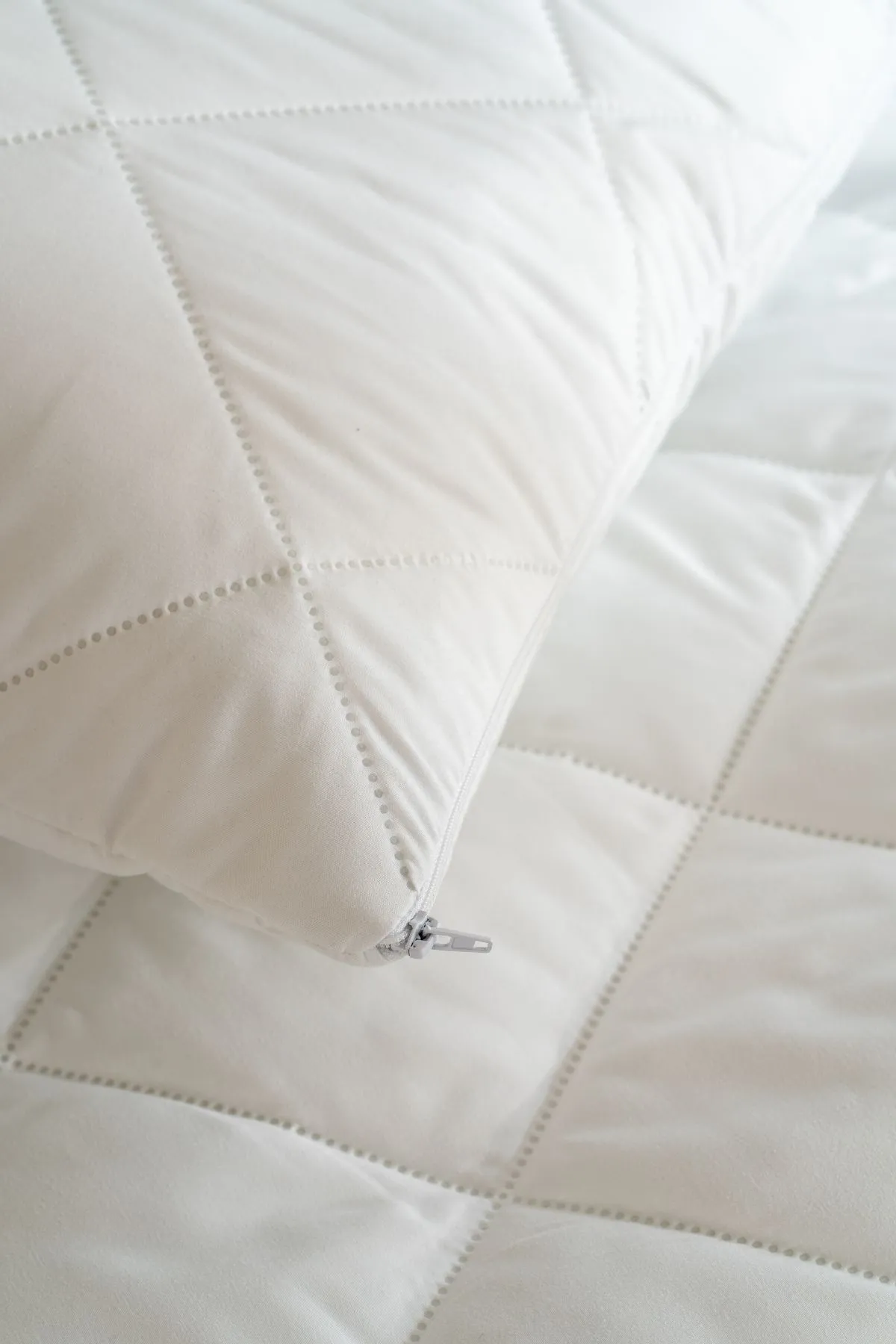 Soak&Sleep Soft Touch Pillow Protector Pair in White 3