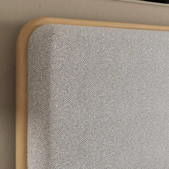Darla Boucle & Wood Effect Bed Frame 5