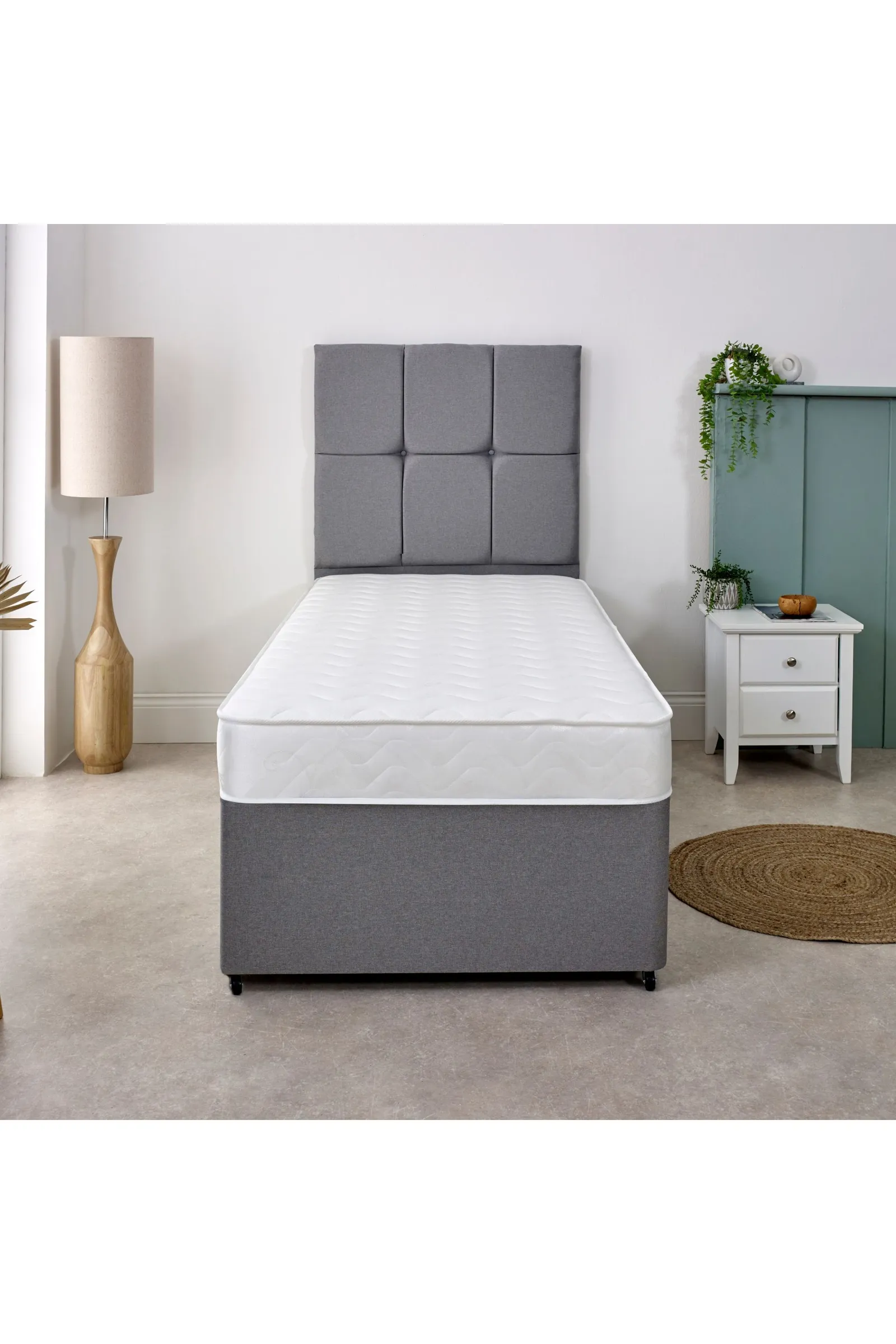 eXtreme Comfort Ltd Wave Design Sprung Mattress Soft Feel Deep Quilted Sleep Surface in White 2