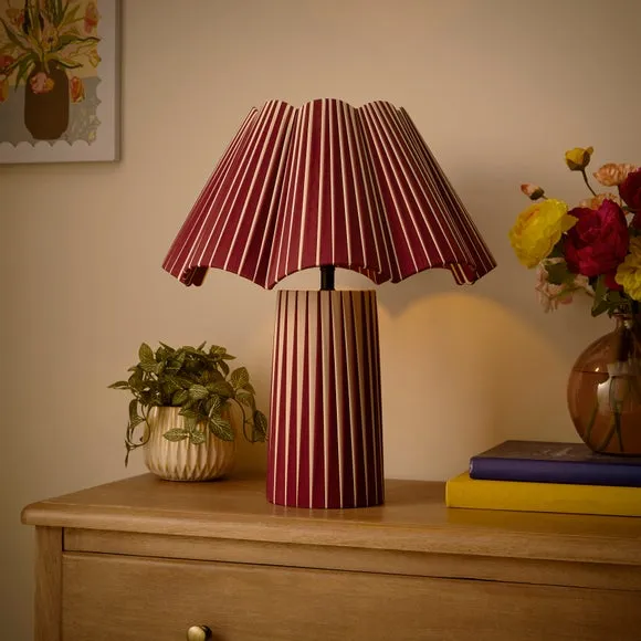 Penelope Ribbon Striped Table Lamp 2