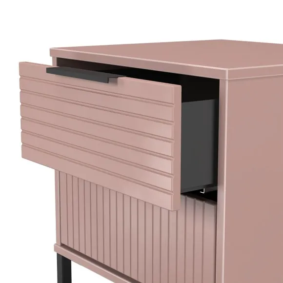 Harborne 2 Drawer Bedside Table 6