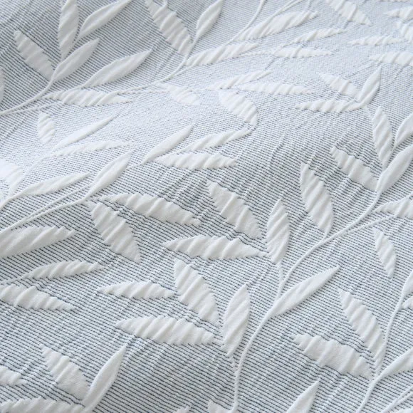 Ecton Leaf Jacquard Duvet Cover & Pillowcase Set 3