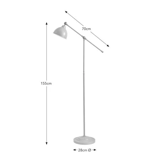 Lever Arm Reading Floor Lamp 5
