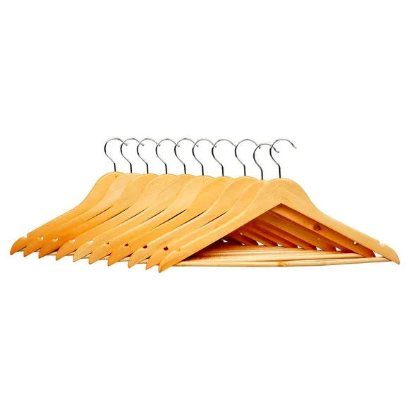 Pack of 10 Wooden Hangers 4