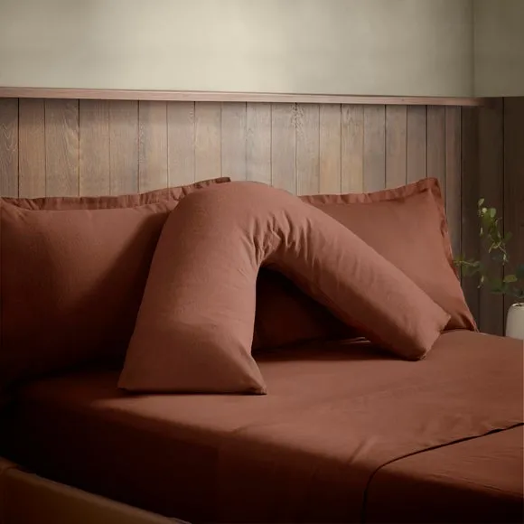 Soft & Cosy Luxury 100% Brushed Cotton V-Shape Pillowcase