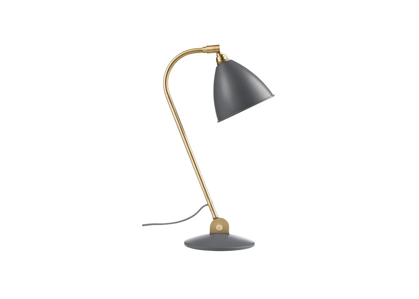 Gubi Bestlite BL2 Table Light Brass Base Black Shade 1
