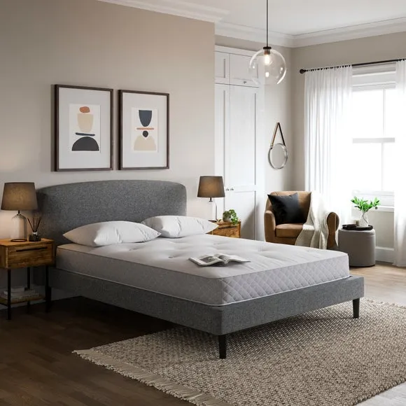Modern Curve Textured Weave Bed