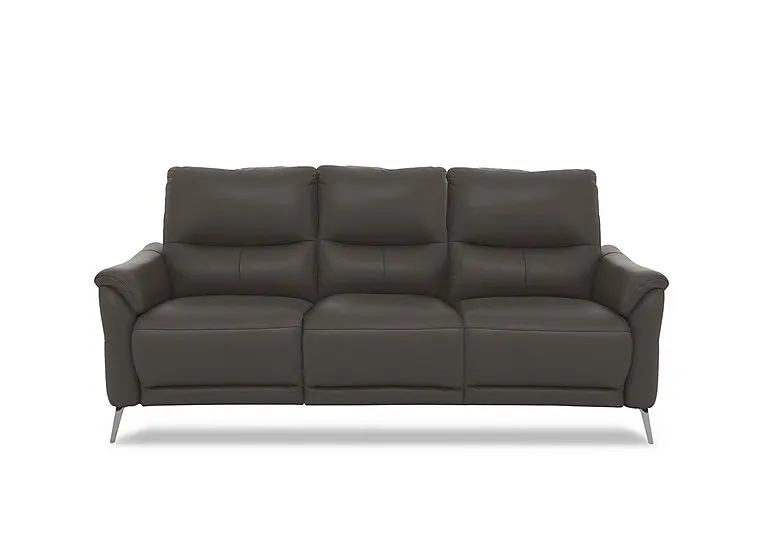 Daytona 3 Seater Leather Sofa - Storm
