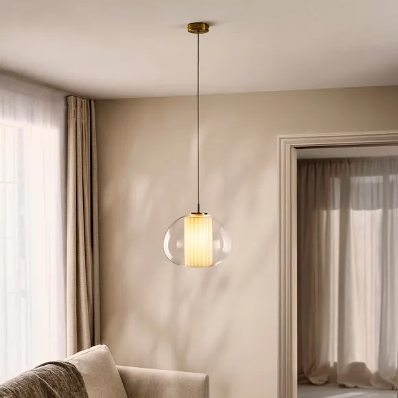Harnell Gold Adjustable Pendant Light