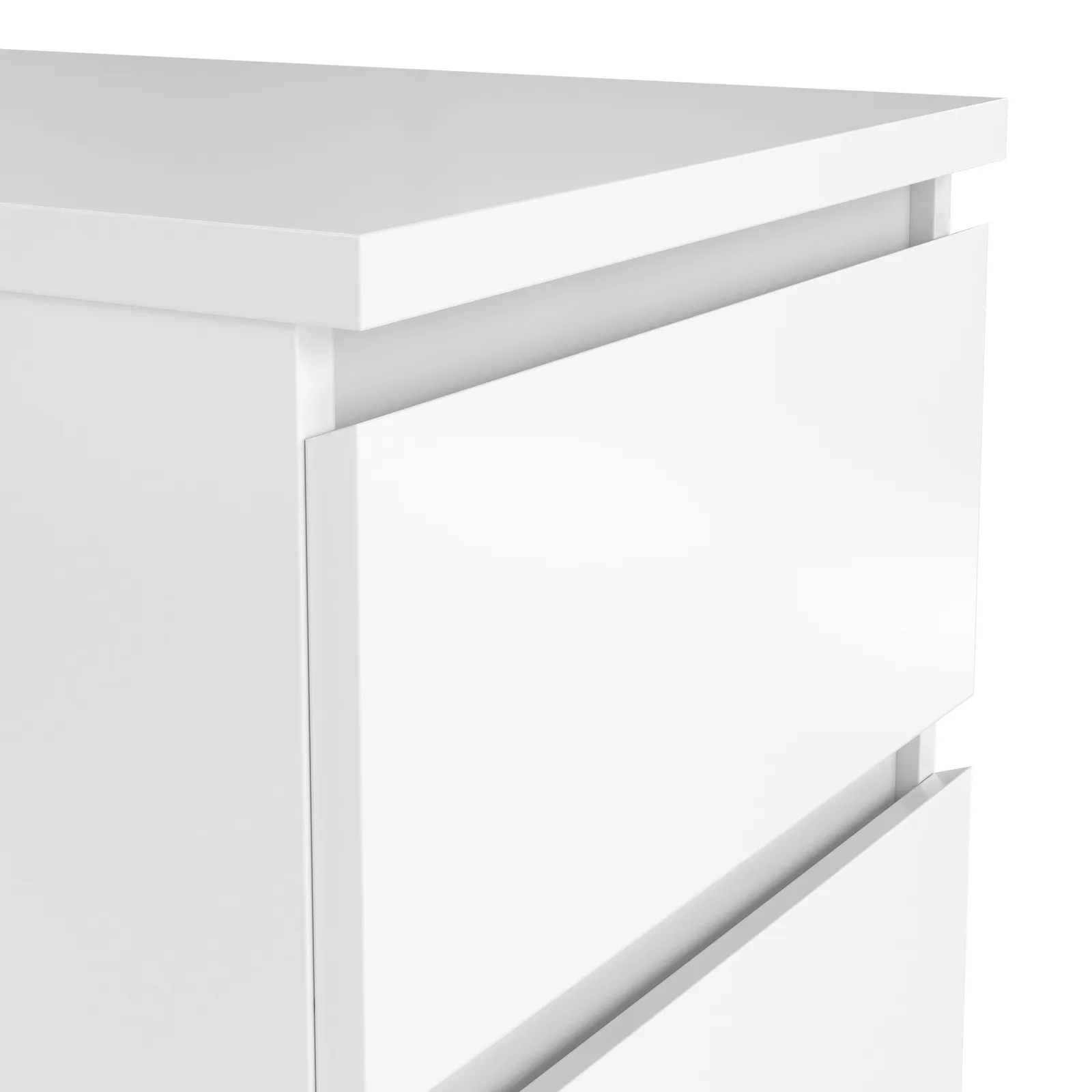 Furniture To Go Naia Bedside 2 Drawers in White 6