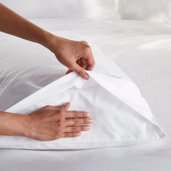 100% Egyptian Cotton 220 Thread Count Standard Pillowcase Pair 4