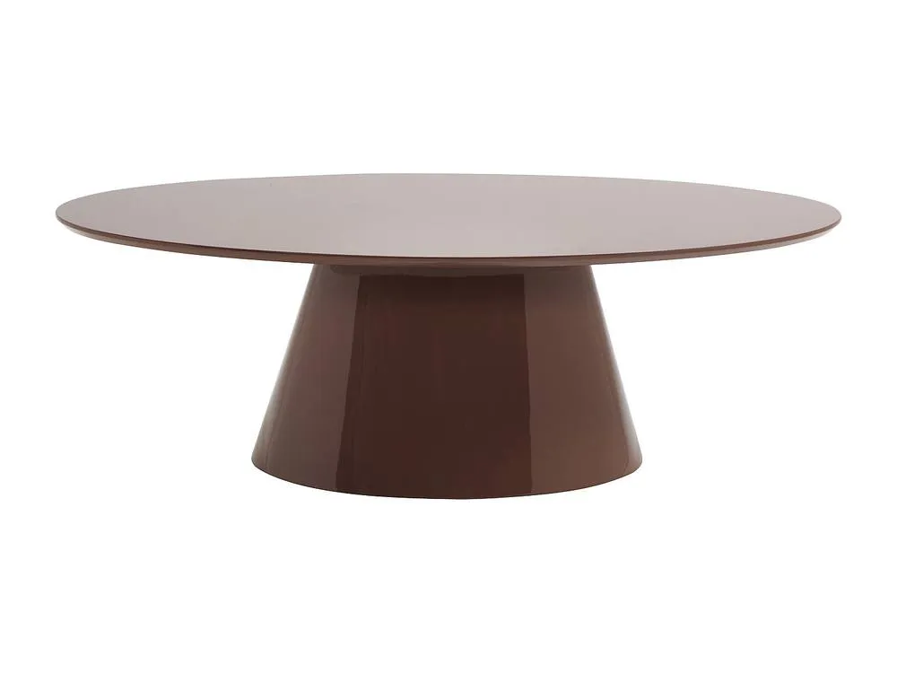 Vente-unique MDF Coffee Table - Lacquered Brown - ANTELADA in Chocolate 4