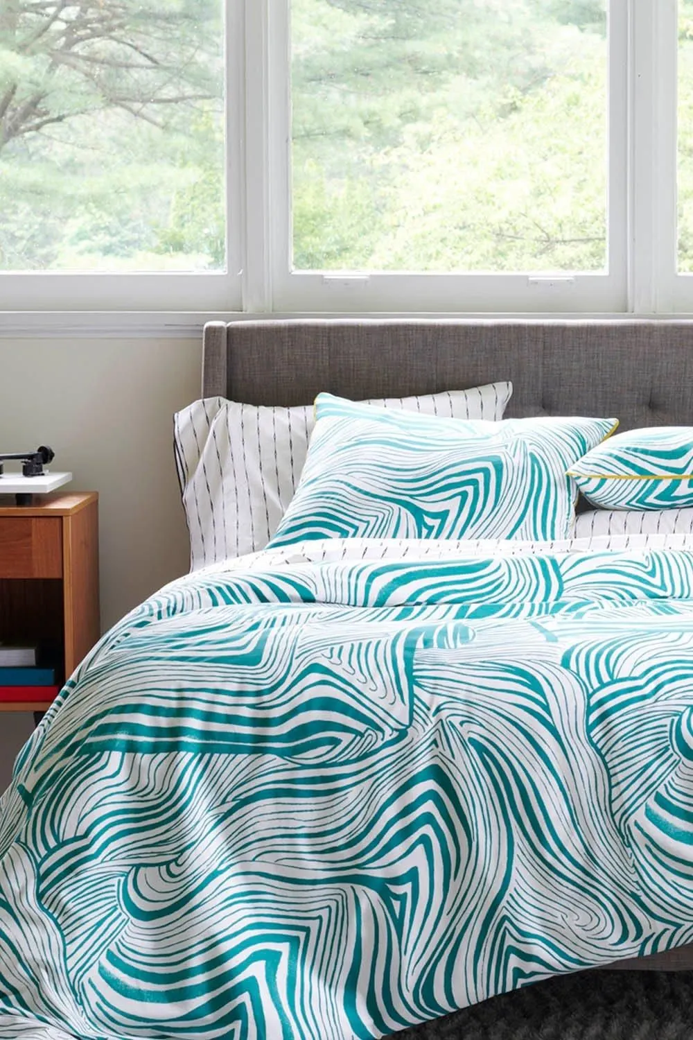 Martex Green Zebra Marble Duvet Cover Set