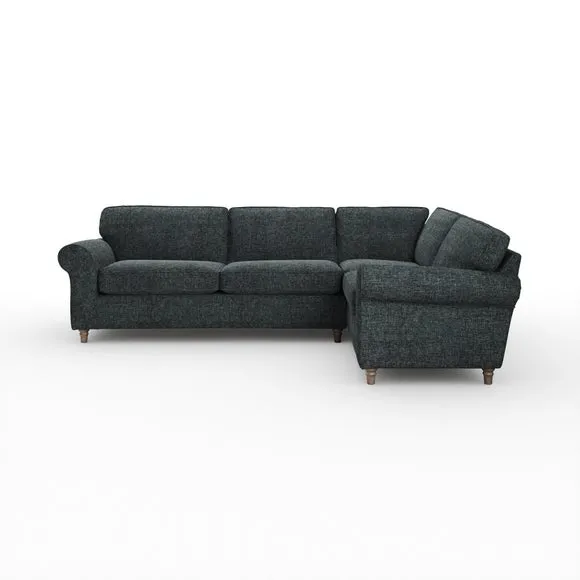 Flori Chunky Chenille Corner Sofa 6