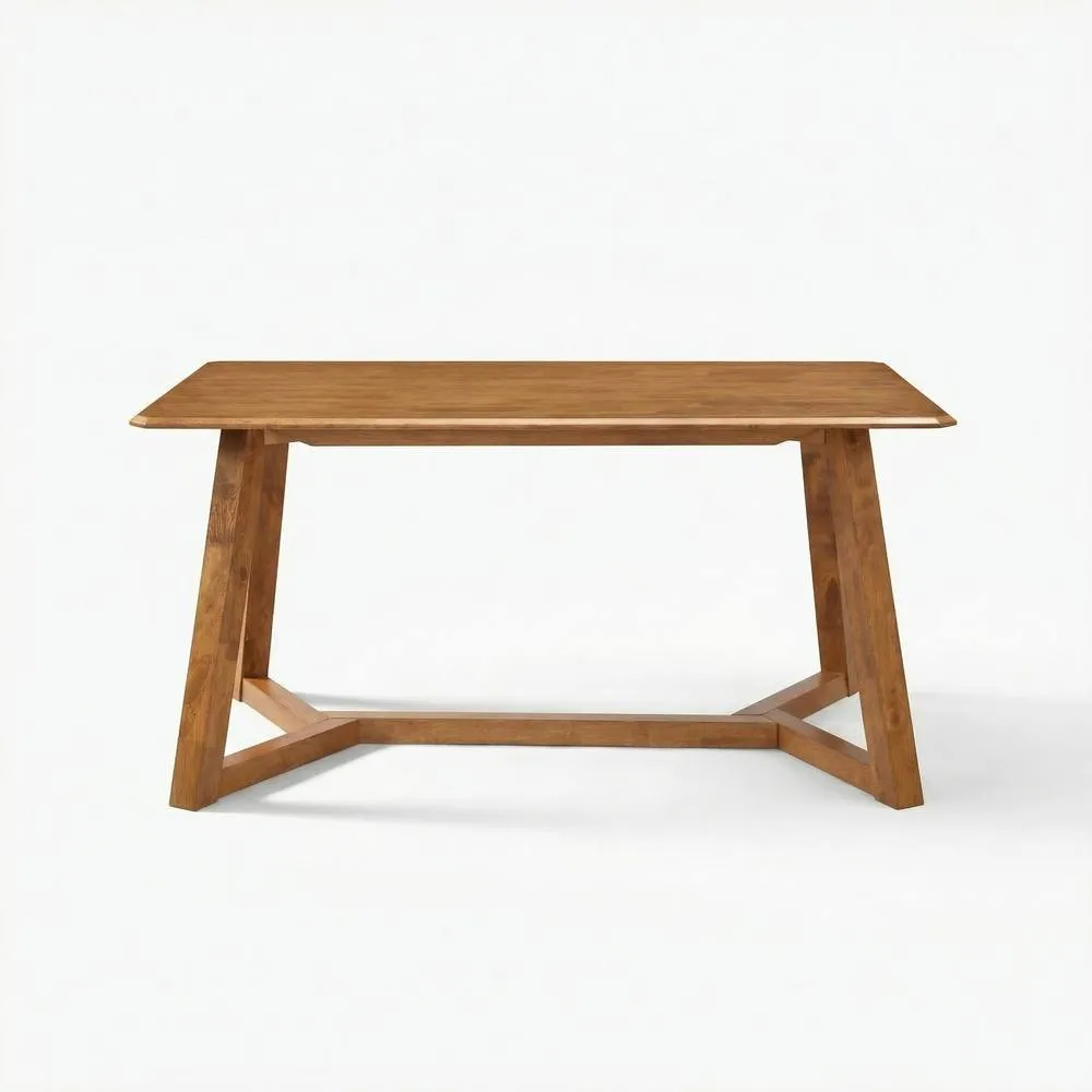 FurnitureboxUK Lulworth Walnut Effect Wood Dining Table 4 Green Beaumont Chairs in Brown 4