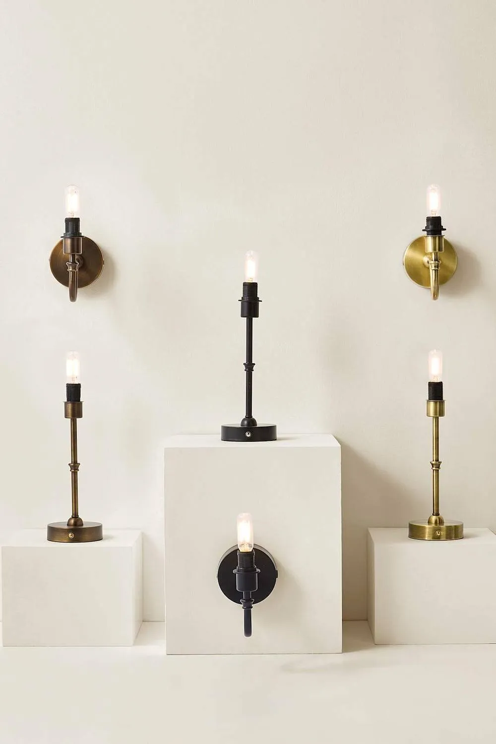 ValueLights Lowe Metal Portable Rechargeable Wall Light Base Only in Gold 6