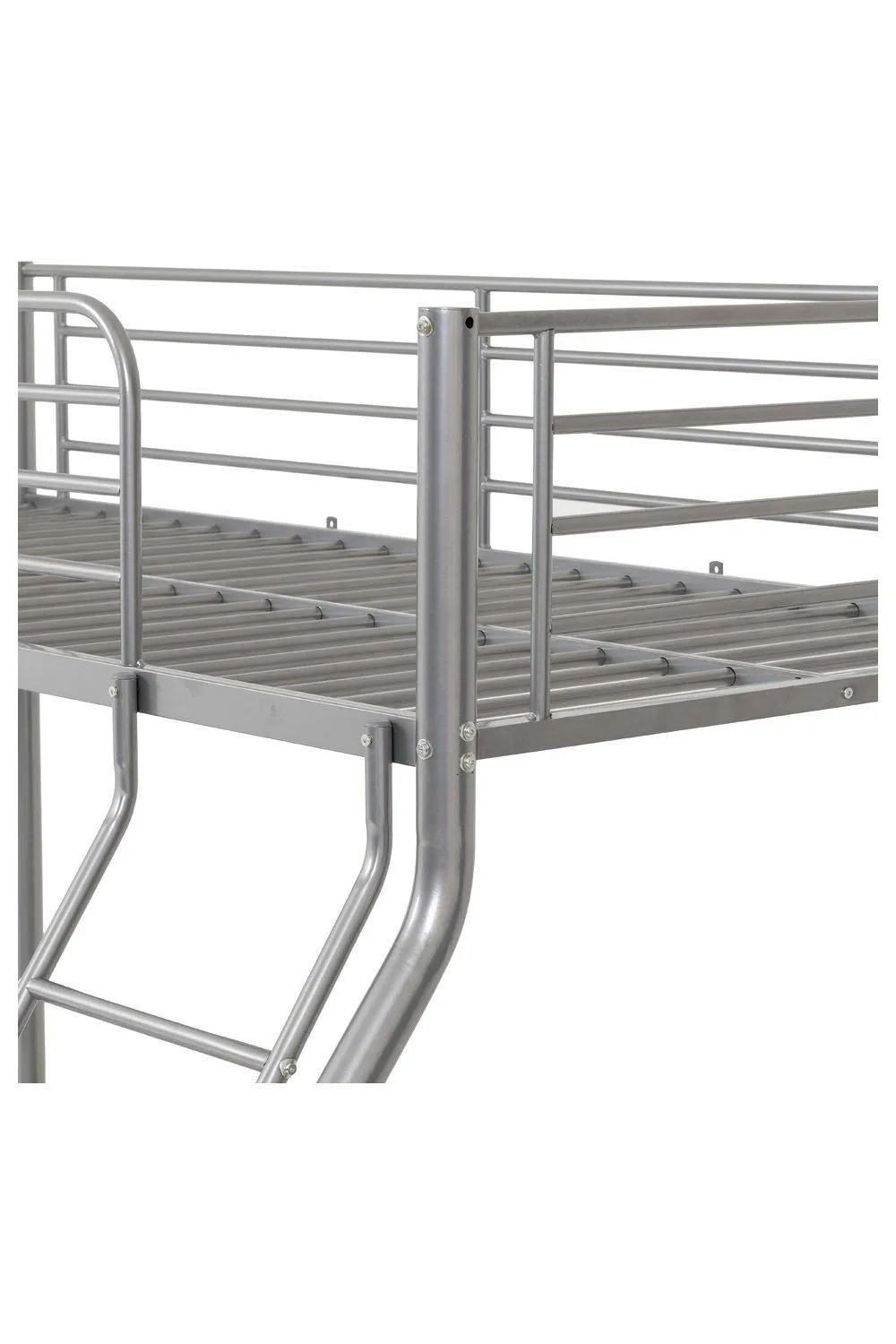Seconique Tandi Triple Sleeper Bunk Bed (Single top bunk / Double bottom bunk) in Metallic Silver 4