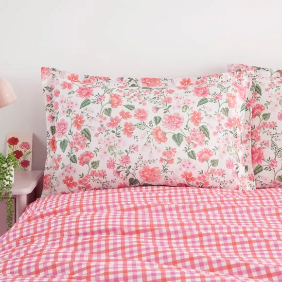Eden Floral Polycotton Oxford Pillowcase 2