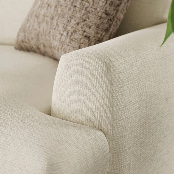 Lawson Chunky Tonal Weave Corner Chaise Sofa 5