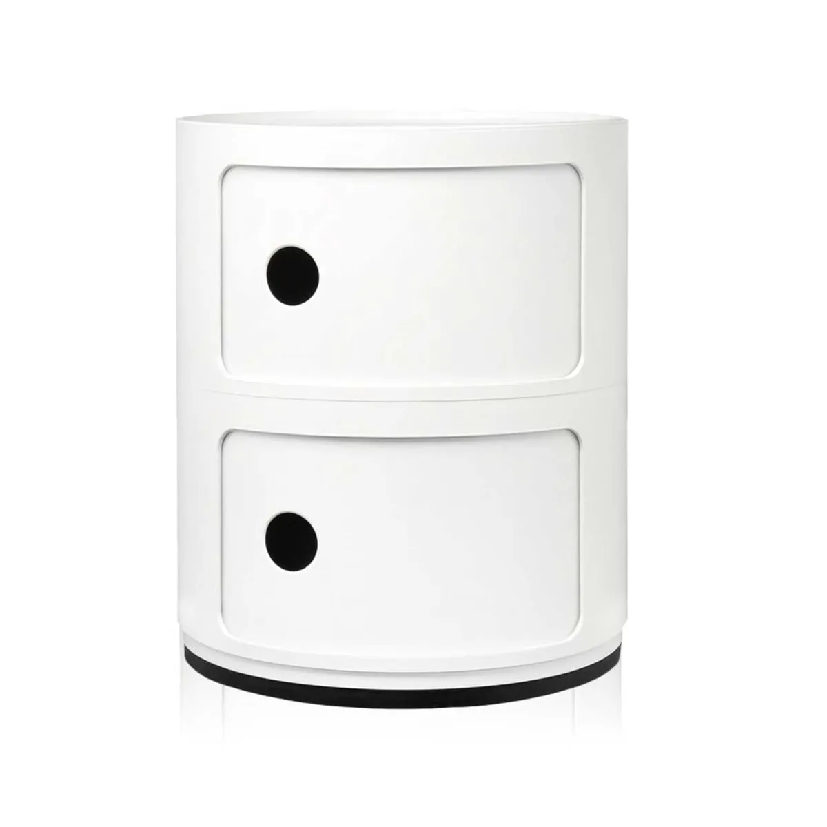 Kartell Componibili 2 Drawer Storage Unit Table, White Plastic | Barker & Stonehouse 2