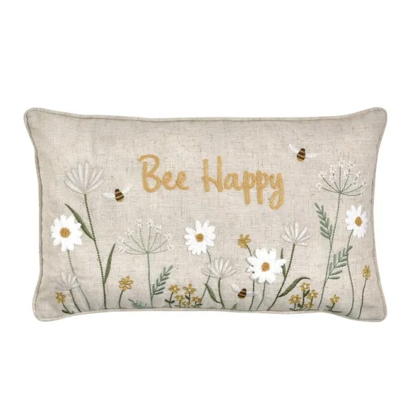 Catherine Lansfield Bee Happy Rectangle Cushion 3