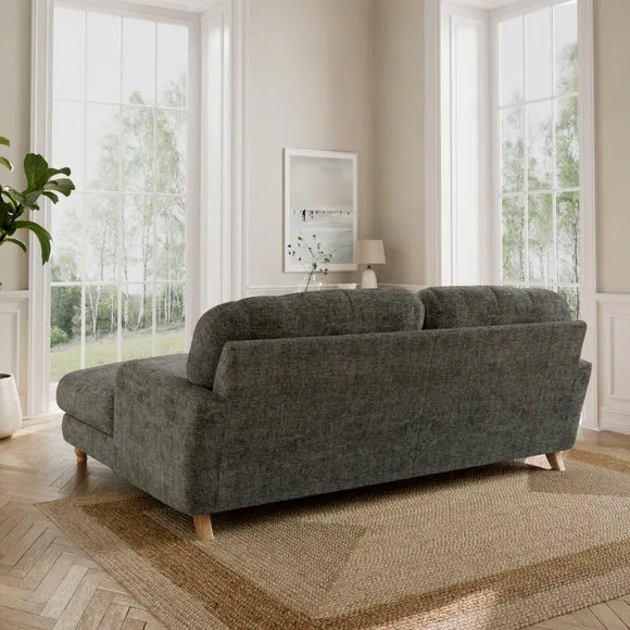 Martha Chunky Chenille Corner Chaise Sofa 2