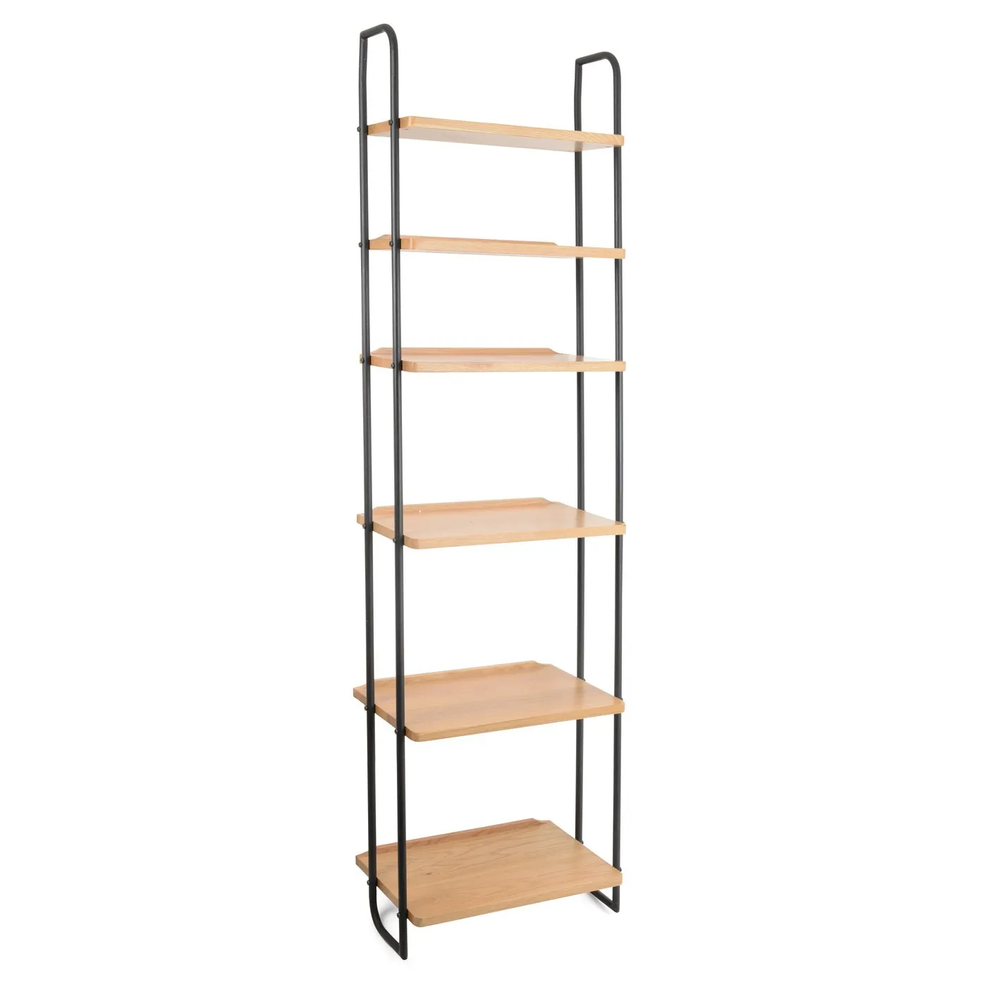 Heal's Brunel Lean To Narrow Shelves With Metal Struts