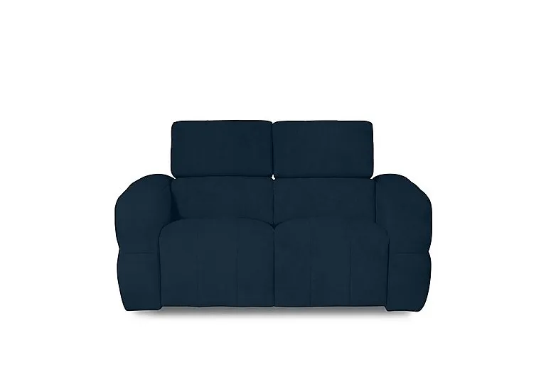 Cube Fabric 2 Seater Power Recliner Sofa with Power Headrests - Opulence Royal