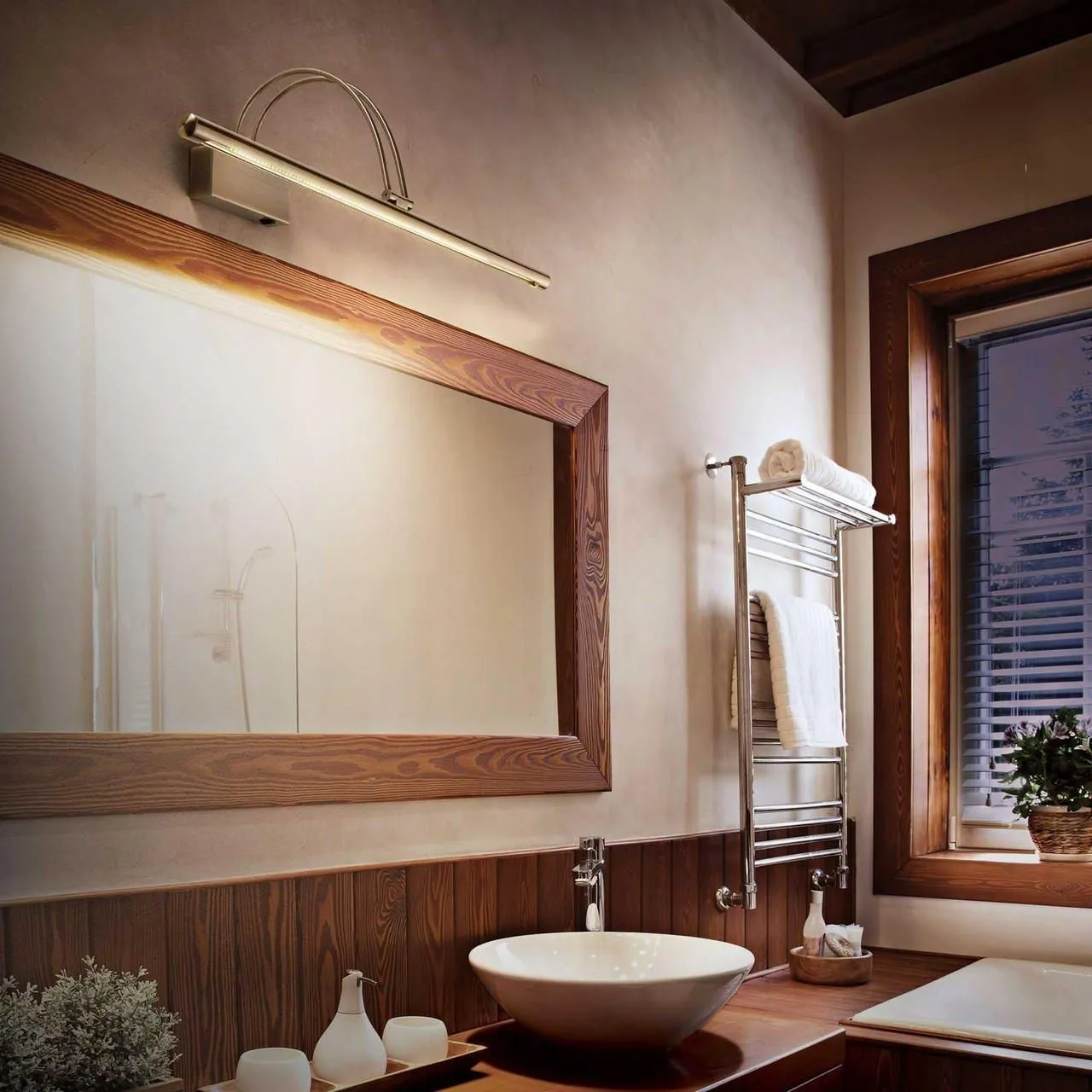 Netlighting Bow LED Large Picture Wall Light Satin gold 2