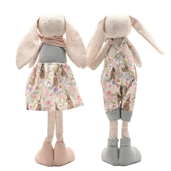 Eggstraordinary Gift Co. Set of 2 Standing Bunny Ornaments 4