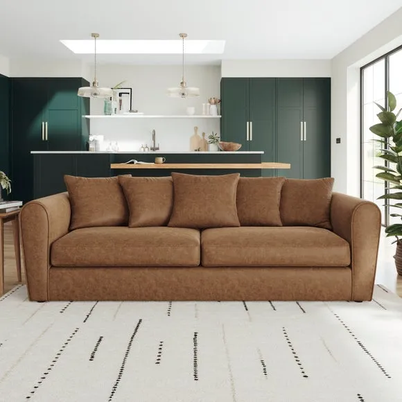 Blake Arizona Faux Leather 4 Seater Sofa