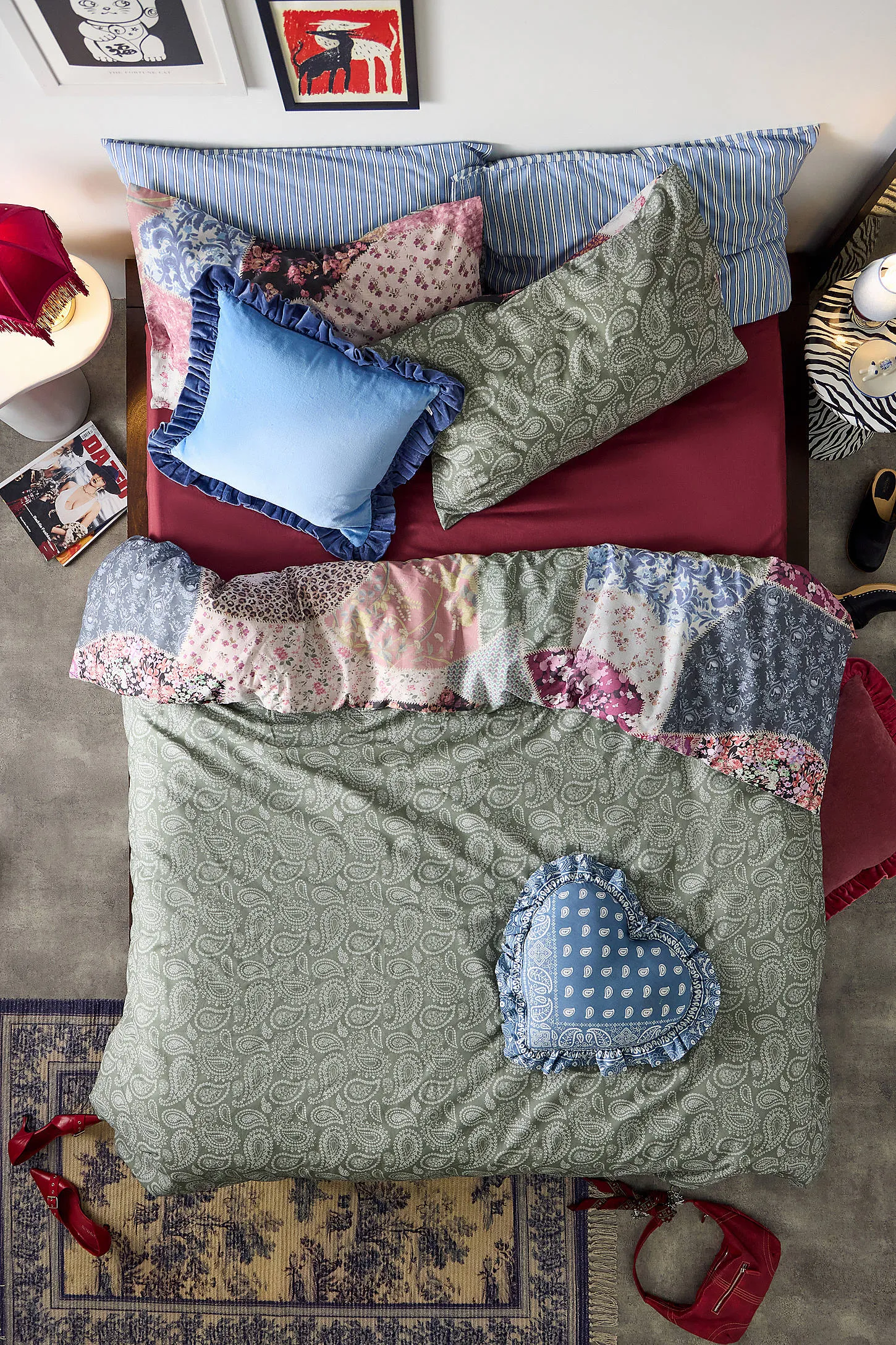 Agatha Patchwork Reversible Duvet Set 3