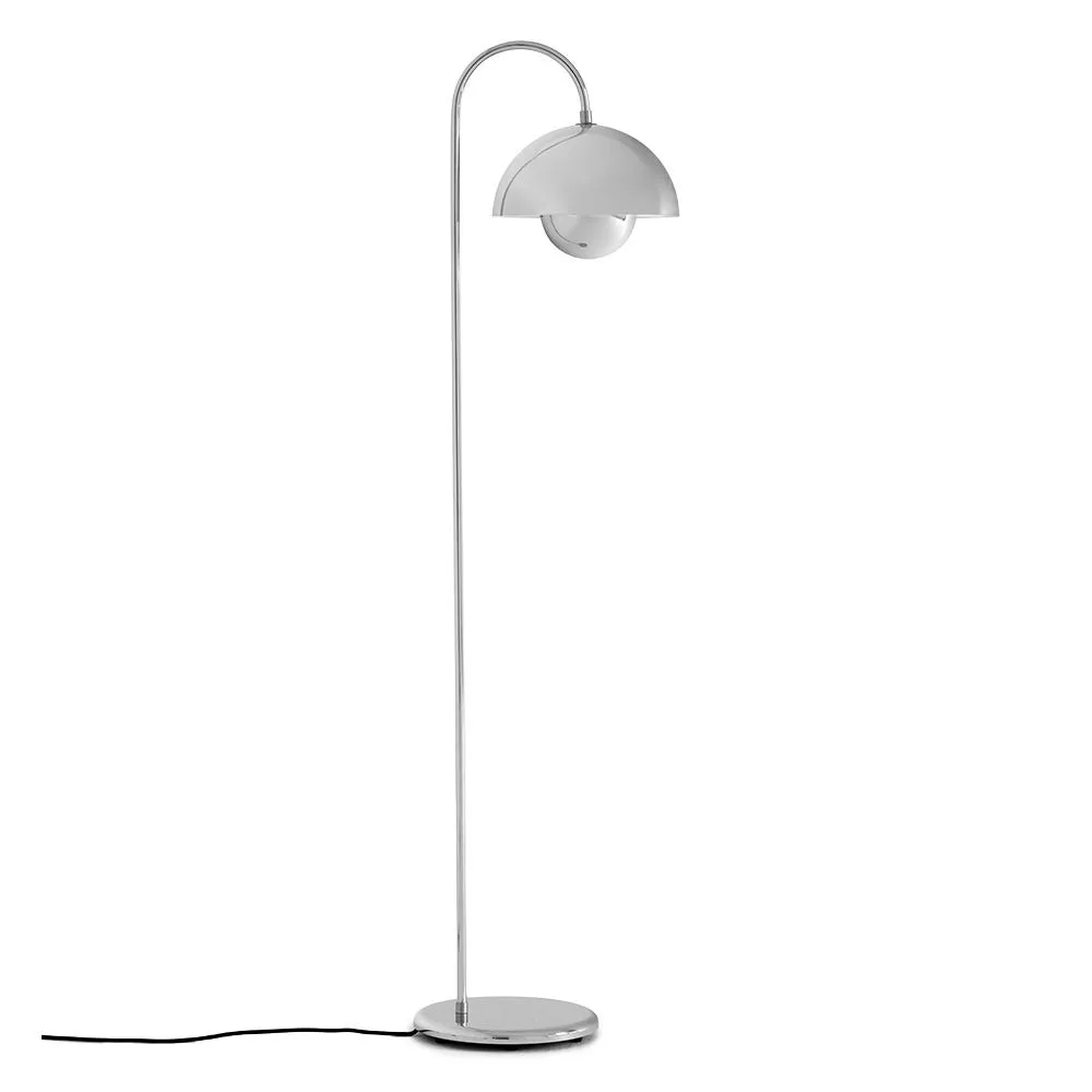 &Tradition Flowerpot Floor Lamp Chrome 2