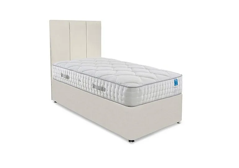 Memory Luxe Divan Set - Small Single - Plush Ecru