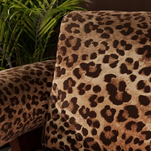 Brynn Leopard Print Velvet Accent Chair 3