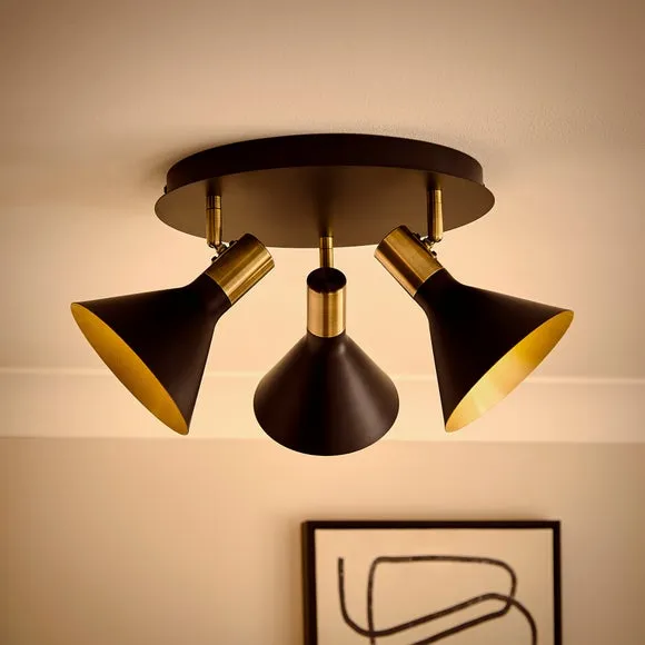 Morgan Industrial 3 Light Adjustable Spotlight 2