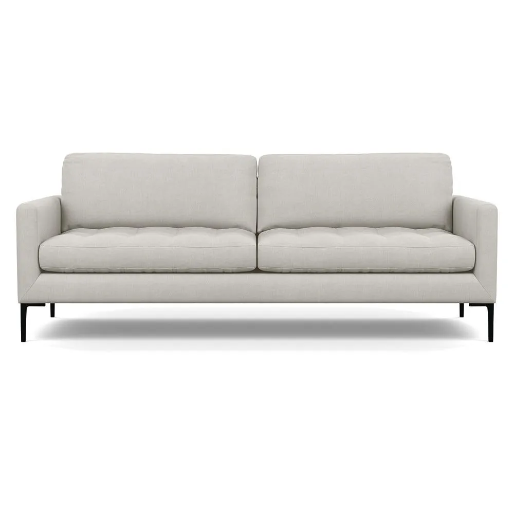 Heal's Eton 4 Seater Sofa Capelo Linen-Cotton Sea Salt Black Feet 1